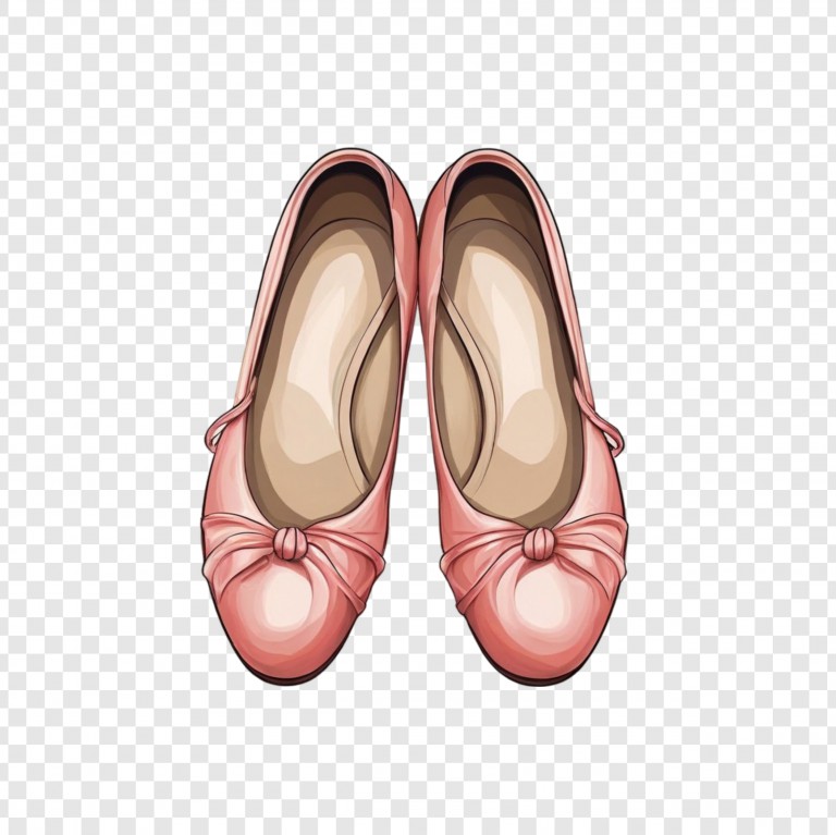 فایل لایه باز کفش باله رنگ هلویی