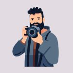 وکتور کارتونی مرد عکاس وکتور کارتونی مرد عکاس