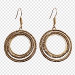 فایل لایه باز گوشواره دایره ای طلایی فایل لایه باز گوشواره دایره ای طلایی