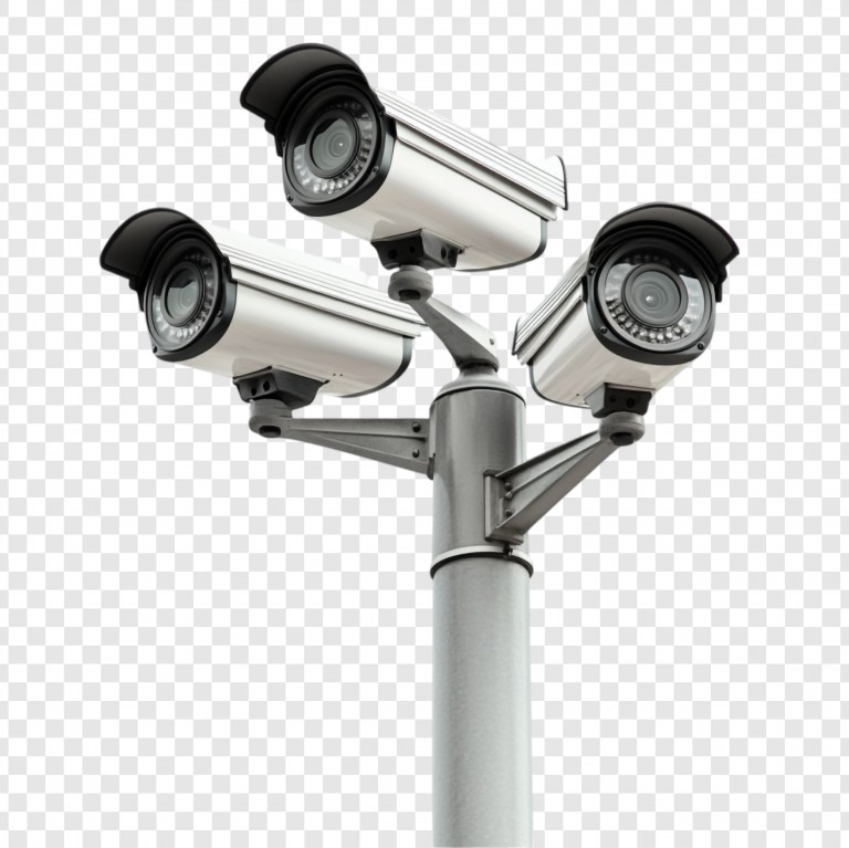 فایل لایه باز دوربین مدار بسته سه تایی