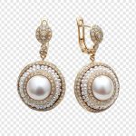 فایل لایه باز گوشواره الماس مروارید فایل لایه باز گوشواره الماس مروارید