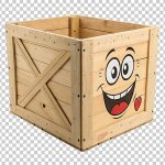 فایل لایه باز تصویر جعبه خوشحال