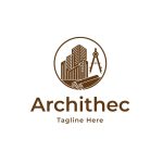 وکتور لوگوی شرکت طراحی معماری مدرن
