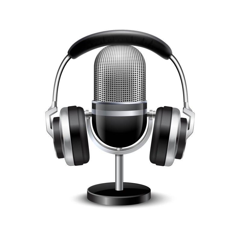 وکتور تصویر هدفون و میکروفون