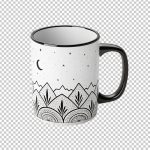 فایل لایه باز ماگ سرامیکی دسته دار