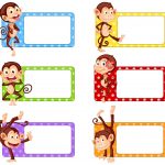 وکتور برچسب های مربعی با طرح میمون های بامزه وکتور برچسب های مربعی با طرح میمون های بامزه