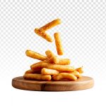 فایل لایه باز سیب زمینی سرخ شده روی تخته سرو فایل لایه باز سیب زمینی سرخ شده روی تخته سرو