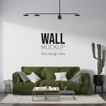فایل لایه باز طرح موکاپ دیوار به سبک مدرن