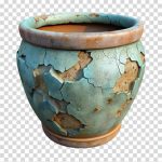 فایل لایه باز گلدان ترک خورده