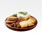 فایل لایه باز سینی کراکر و پنیر