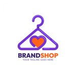 وکتور طراحی لوگو رنگی فروشگاه لباس وکتور طراحی لوگو رنگی فروشگاه لباس