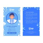 وکتور الگوی کارت شناسایی دکتر دندانپزشکی وکتور الگوی کارت شناسایی دکتر دندانپزشکی