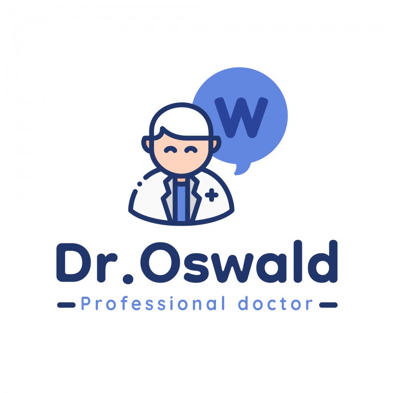 وکتور طراحی قالب لوگوی مطب پزشک