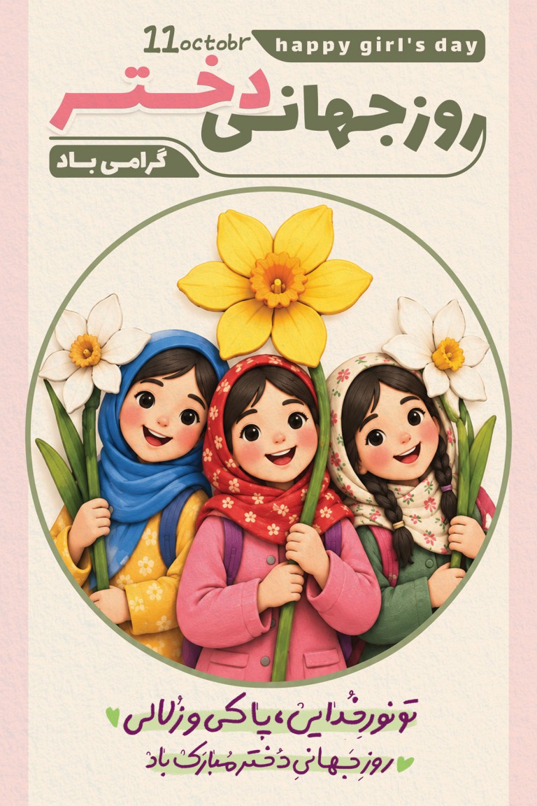 فایل لایه باز نمونه بنر روز جهانی دختر