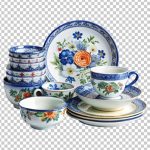 فایل لایه باز ست ظروف گلدار فایل لایه باز ست ظروف گلدار