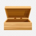 فایل لایه باز جعبه چوبی باز