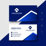 وکتور قالب کارت ویزیت با طرح انتزاعی آبی وکتور قالب کارت ویزیت با طرح انتزاعی آبی
