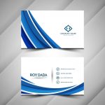وکتور طرح کارت ویزیت با موج رنگ آبی وکتور طرح کارت ویزیت با موج رنگ آبی