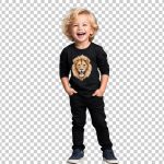 فایل لایه باز پسربچه با لباس مشکی فایل لایه باز پسربچه با لباس مشکی