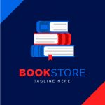وکتور الگوی لوگوی کتابفروشی وکتور الگوی لوگوی کتابفروشی