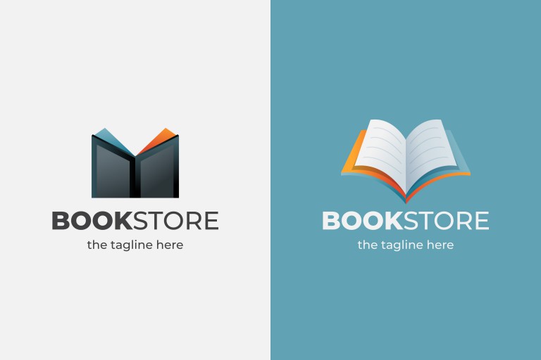 وکتور لوگوی کتابفروشی