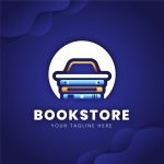 وکتور لوگوی کتابفروشی گرادینت وکتور لوگوی کتابفروشی گرادینت