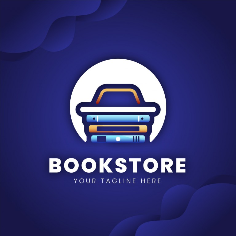 وکتور لوگوی کتابفروشی گرادینت