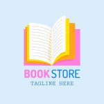 وکتور الگوی لوگو کتابفروشی