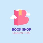 وکتور قالب لوگوی کتابفروشی وکتور قالب لوگوی کتابفروشی