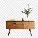 فایل لایه باز کنسول چوبی با پایه های بلند