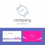 وکتور کارت ویزیت با لوگوی ساعت وکتور کارت ویزیت با لوگوی ساعت