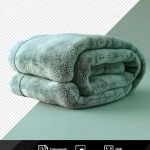 فایل لایه باز پتوی تاشده سبز فایل لایه باز پتوی تاشده سبز