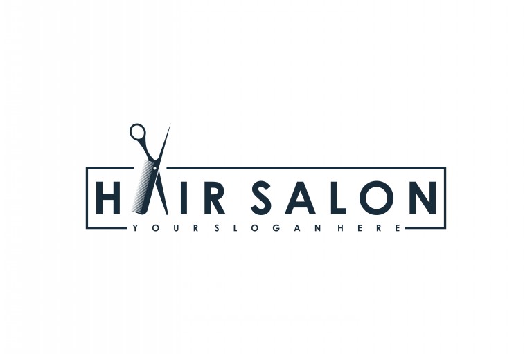 وکتور طراحی لوگو  آرایشگاه مو