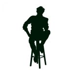 وکتور سیلوئت شخصیت مرد نشسته وکتور سیلوئت شخصیت مرد نشسته