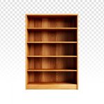 فایل لایه باز قفسه کتاب خالی چوبی فایل لایه باز قفسه کتاب خالی چوبی