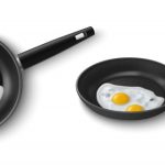 وکتور تصویر ماهیتابه با تخم مرغ نیمرو از دو جهت وکتور تصویر ماهیتابه با تخم مرغ نیمرو از دو جهت