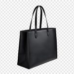 فایل لایه باز تصویر کیف چرم مشکی دسته دار