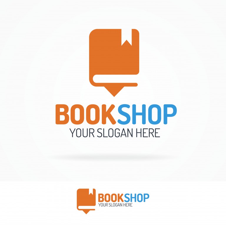 وکتور مجموعه لوگوی کتابفروشی