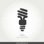 وکتور لوگوی طرح لامپ