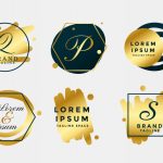 وکتور مجموعه لوگوهای طلایی عروسی وکتور مجموعه لوگوهای طلایی عروسی