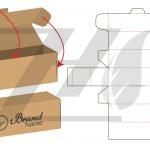 موکاپ جعبه کیبوردی کارتونی ( دارای نقشه و خط برش )