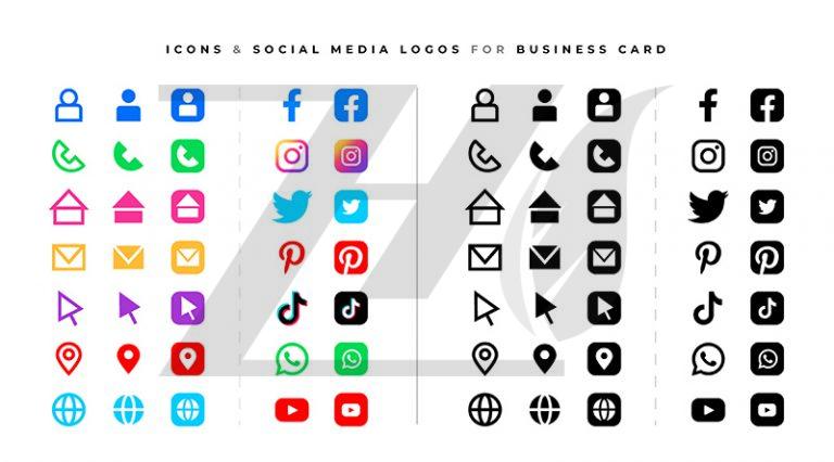 آیکون ها و لوگو رسانه های اجتماعی