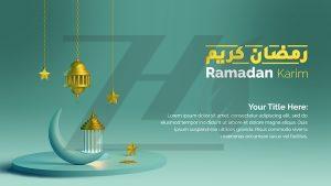 فایل لایه باز ماه مبارک رمضان طرح فانوس ستاره ای