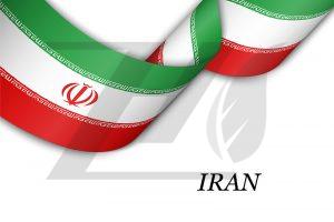 وکتور تکان دادن روبان پرچم ایران
