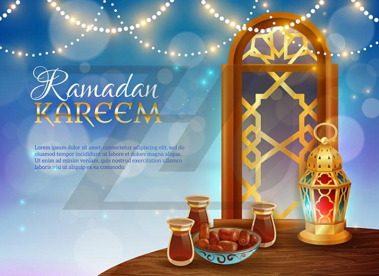 پوستر غذای سنتی جشن رمضان کریم