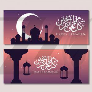 بنرهای افقی ماه مبارک رمضان