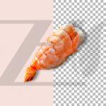 فایل لایه باز پس زمینه شفاف جدا شده طرح میگو قرمز