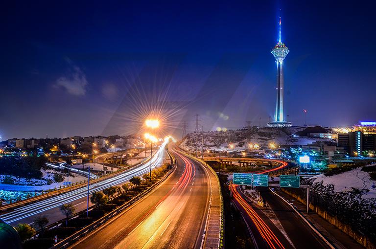 عکس واید شات از برج میلاد تهران با کیفیت بالا