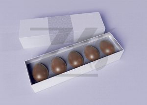 موکاپ جعبه تخم مرغ با روکش شکلات