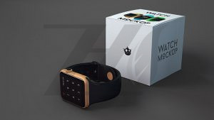 موکاپ ساعت هوشمند به همراه جعبه